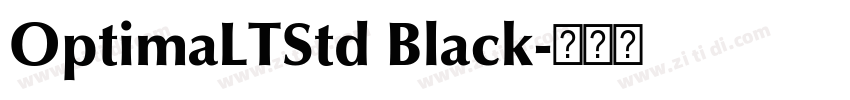 OptimaLTStd Black字体转换